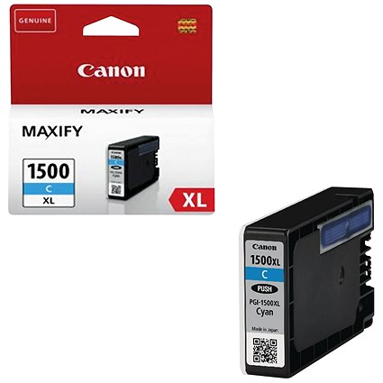 Canon PGI-1500XL Cyan High Yield Inkjet Cartridge