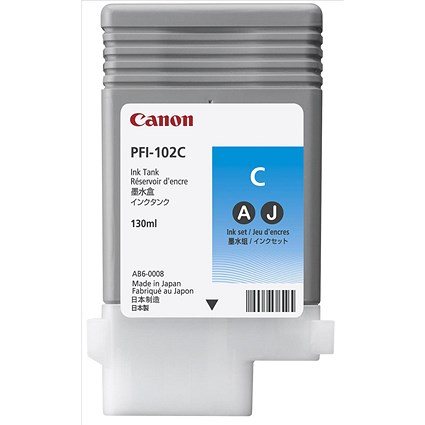 Canon PFI-102C Cyan Ink Tank