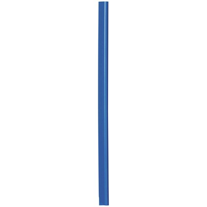 Durable Spinebar, 6mm, Up to 60 A4 Sheets, Blue, Pack of 50