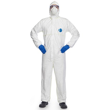 Tyvek 200 Easysafe Coverall, White, Large