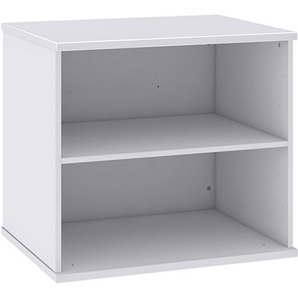 Momento Desk-High Bookcase - White