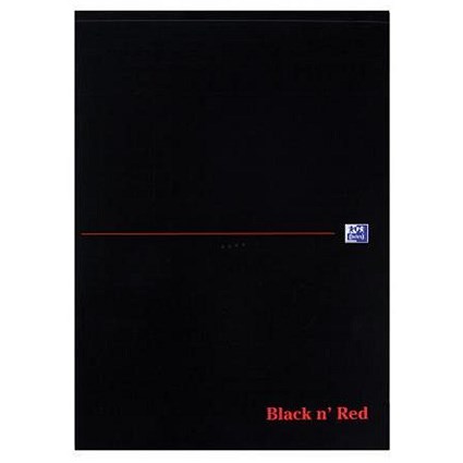 Black n' Red Executive Desk Pad / A4 / Ruled with Margin / 100 Pages / Pack of 10