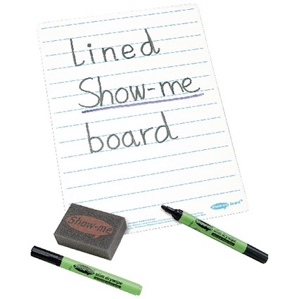 Show-me Whiteboards / A4 / Lined / Pack of 35