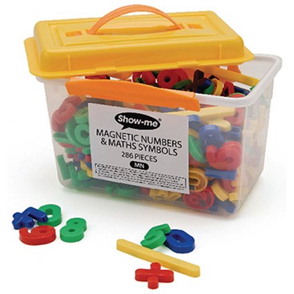 Show-me Magnetic Maths Symbols And Numbers - Tub of 286
