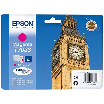 Epson T7033 Magenta Inkjet Cartridge