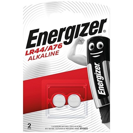 Energizer LR44/A76 Alkaline Batteries, Pack of 2
