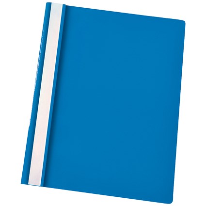 Esselte A4 Report Flat Files, Blue, Pack of 25