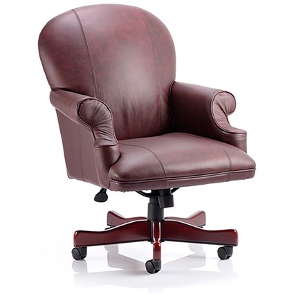 Condor Leather Executive Chair - Burgundy