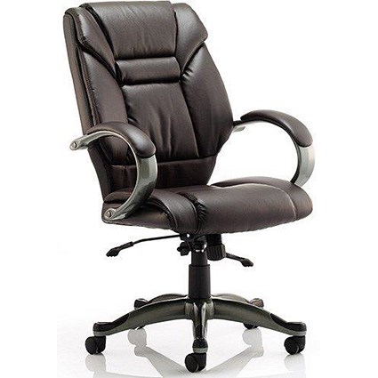 Galloway Leather Executive Chair / Brown / Built