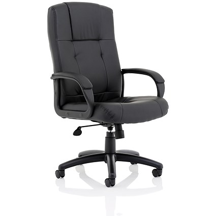 Sussex Managers Leather Chair - Black