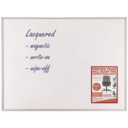 Franken ECO Magnetic Whiteboard, Lacquered Steel Surface, W600xH450mm