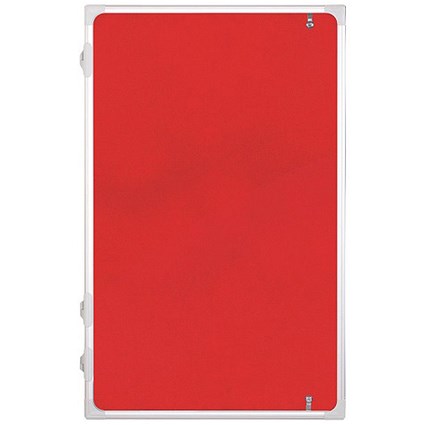 Franken Display Case / W600xH900mm / Felt / Red