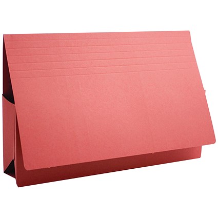 Guildhall Probate Wallets, Manilla, 315gsm, 75mm, Foolscap, Red, Pack of 25