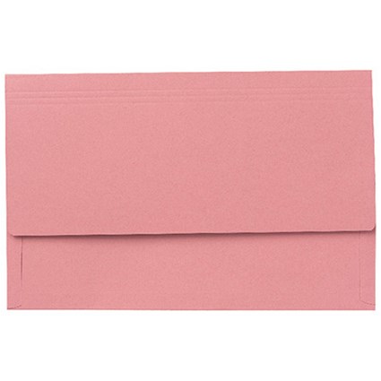 Guildhall 3/4 Flap Legal Document Wallets / Pink / Pack of 25