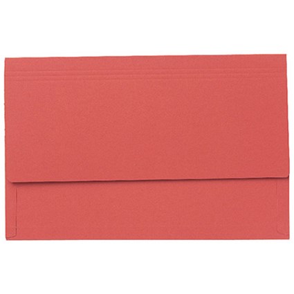 Guildhall 3/4 Flap Legal Document Wallets / Red / Pack of 25