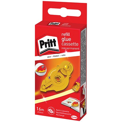 Pritt Glue Roller Refill With Tape, Non-Permanent, Clear