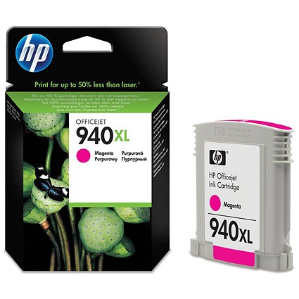 HP 940XL Magenta High Yield Ink Cartridge C4908AE