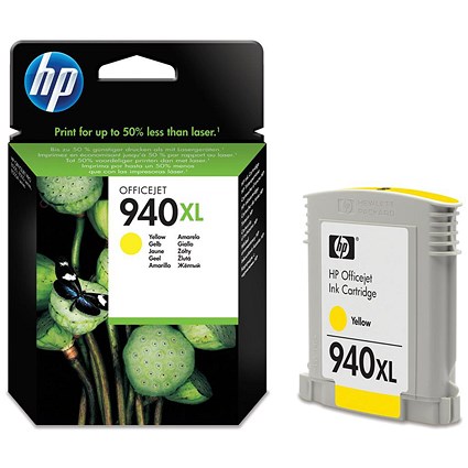 HP 940XL Yellow High Yield Ink Cartridge C4909AE
