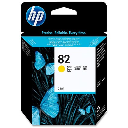 HP 82 Yellow Low Capacity Ink Cartridge