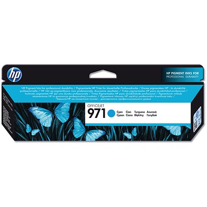 HP 971 Cyan Ink Cartridge CN622AE