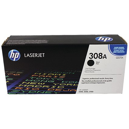 HP 308A Black Laser Toner Cartridge