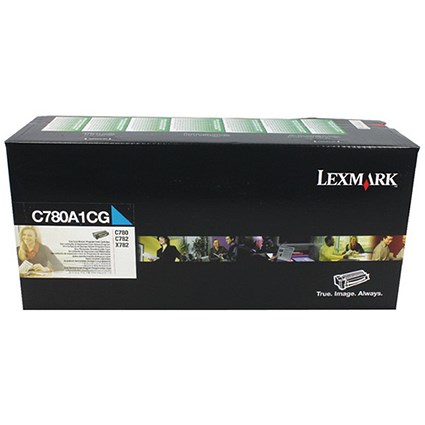 Lexmark C780A1CG Cyan Laser Toner Cartridge