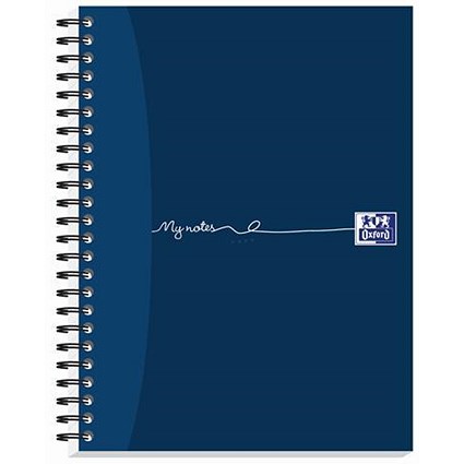 Oxford MyNotes Wirebound Notebook, A5, 2 Holes, Ruled with Margin, 160 Pages, Pack of 5