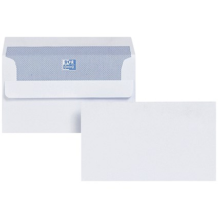 Plus Fabric Wallet Envelopes, 89x152mm, White, Self Seal, 120gsm, Pack of 500