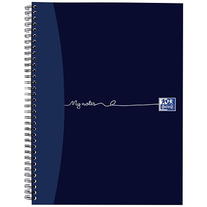 Oxford MyNotes Wirebound Notebook, A4, 4 Holes, Ruled with Margin, 160 Pages, Pack of 3