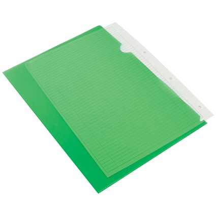 Q-Connect A4 Cut Flush Folders, Green, Pack of 100