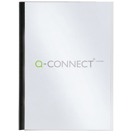 Q-Connect Slide Binder & Cover Set, 150 micron, Black, A4, Pack of 20