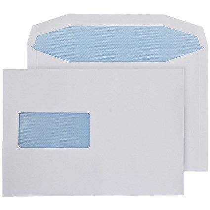 Q-Connect Machine Envelope 162x238mm Window Gummed 90gsm White (Pack of 500)