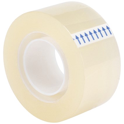 Q-Connect Easy Tear Tape Rolls, 24mm x 33m, Pack of 6