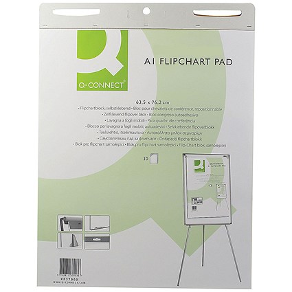 Q-Connect Flipchart Pad, Plain, A1, Pack of 5