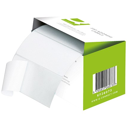 Q-Connect Label Roll, 102x49mm, White, 180 Labels
