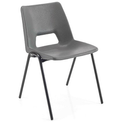 Jemini Classroom Chair / 380mm / 8-11 Years / Charcoal
