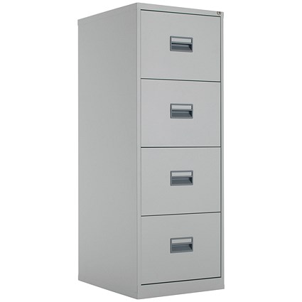 Talos Foolscap Filing Cabinet, 4 Drawer, Grey