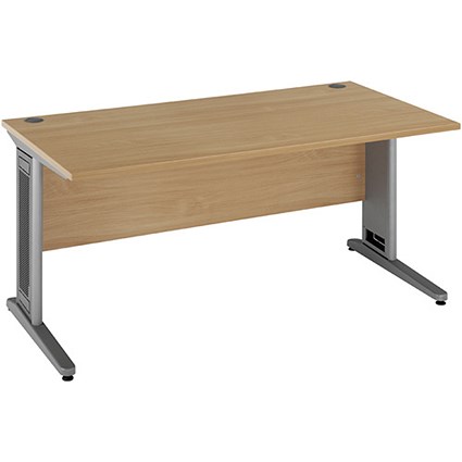 Largo Rectangular Desk / 1800mm Wide / Oak