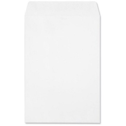 Croxley Script C4 Pocket Envelopes, Pure White, Peel & Seal, 120gsm, Pack of 250
