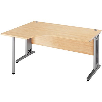 Largo Radial Desk / Left Hand / 1800mm Wide / Maple