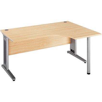 Largo Radial Desk / Right Hand / 1800mm Wide / Maple