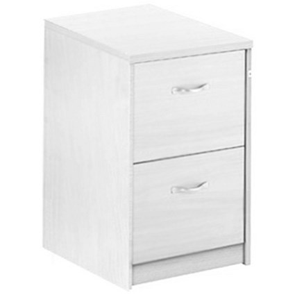 Momento Foolscap Filing Cabinet, 2-Drawer, White