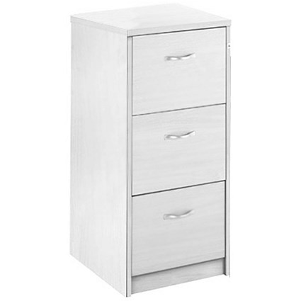 Momento Foolscap Filing Cabinet, 3-Drawer, White