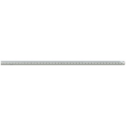 Linex Ruler Stainless Steel Imperial and Metric with Conversion Table 1000mm Silver