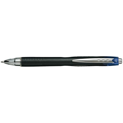 Uni-ball Retractable Jetstream RT Rollerball Pen, Blue, Pack of 12