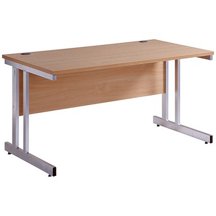Momento Rectangular Desk, 1200mm Wide, Oak
