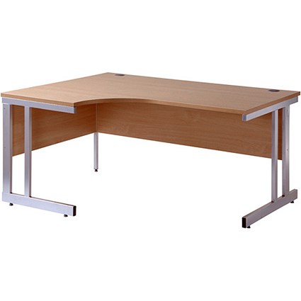 Momento Corner Desk, Left Hand, 1600mm Wide, Oak