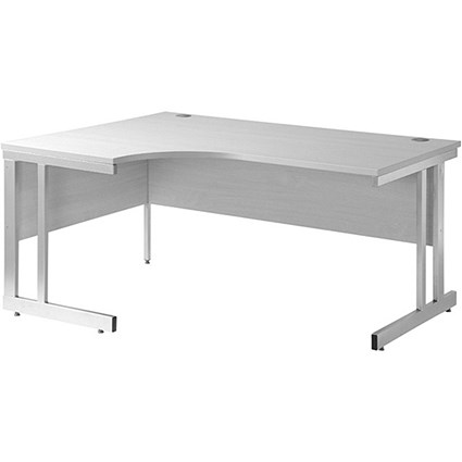 Momento Corner Desk, Left Hand, 1800mm Wide, White