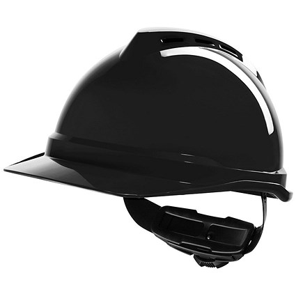 MSA V-Gard 500 Vented Safety Helmet, Black