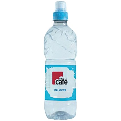 MyCafe Still Water, Plastic Sport Cap Bottles, 500ml, Pack of 24